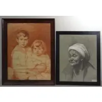 Cecil Clark Davis, Old Couples Fund New York Evening Post December 1928,, 2 Works on Paper