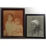 Cecil Clark Davis, Old Couples Fund New York Evening Post December 1928,, 2 Works on Paper