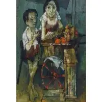 Jean Jansem, O/C of Mother & Child Fruit Vendors