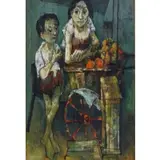 Jean Jansem, O/C of Mother & Child Fruit Vendors