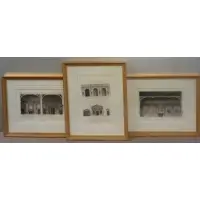 Colin Campbell, One End of the Great Dining Room,, 3 Steel Engravings