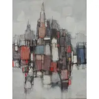 Max Günther, Ils Sont Loin, 1961 Oil on Canvas "Ils Sont Loin" Signed lower right, inscribed with title verso