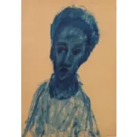 Bernard Robert Chaet, American, b.1924 by Bernard Chaet, Watercolor Portrait of a Boy, sold Jun 2012