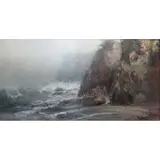 Harrison Bird Brown, O/C Rocky Coastline