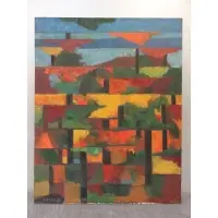 Jack Larned, Jack Larned, American, b.1920, Abstract Oil on Canvas