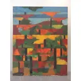 Jack Larned, Jack Larned, American, b.1920, Abstract Oil on Canvas