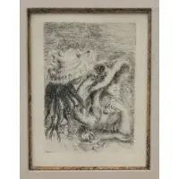 Auguste Renior, Le Chapeau Epingle, Etching