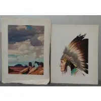 Charles Charlton, Artists in California, 1786-1940., 2 Western Watercolors