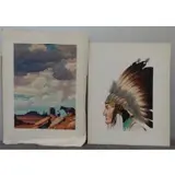 Charles Charlton, Artists in California, 1786-1940., 2 Western Watercolors