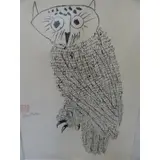 Ben Shahn, Channel Thirteen Owl No. 1.
