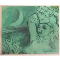Emilio Grau Sala, Spanish, 1911-1975 by Emilio Grau Sala, Gouache on Paper of Nudes, sold Apr 2012