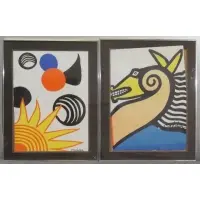 Seahorse by Alexander Calder, Two Lithographs, sold Mar 2012