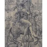 Reginald Marsh, Merry Go Round., Engraving "Merry Go Round." Signed in the plate