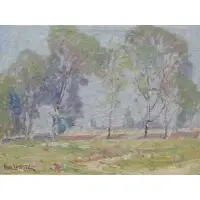 Paul Lauritz, After the Rain, California Hill., Titled inscribed in pencil verso