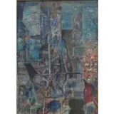Charles Augustus-Smith, O/C of Ethereal Cityscape with Figures