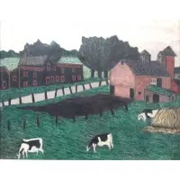 Harold Baumbach, O/C Barnyard with Cows