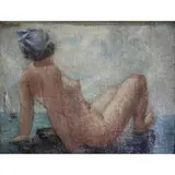 Minna Citron, Siren's Song., Oil on Canvas "Siren's Song." Signed upper left