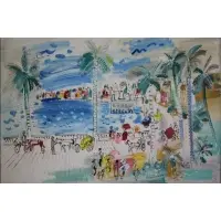 Charles Cobelle, O/C Promenade with Palm Trees