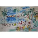 Charles Cobelle, O/C Promenade with Palm Trees