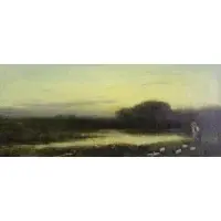 Thom by J. C. Thom, Oil on Canvas Landscape, sold Mar 2012