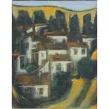 O/C Village Landscape by Gustavo Novoa, sold Mar 2012