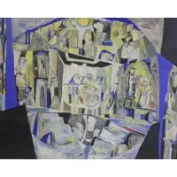 Paul Shimon, Paul Shimon, American, 20th Century, Watercolor Modernist Stage Performance