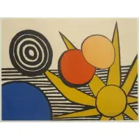 Starburst. by Alexander Calder, Pencil signed lower right, sold Feb 2012