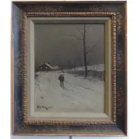 William Samuel Horton, O/C Traveler on a Winter Path