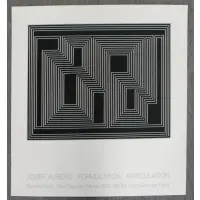 Unsigned, unframed by Josef Albers, Formulation: Articulation Serigraph Exhibition Poster, sold Jan 2012