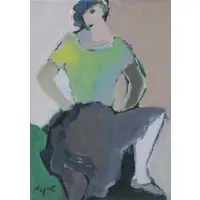 Itzak Tarkay, Itzchak Tarkay, Serbian, b.1935, Oil on Canvas Board