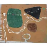 Emory Ladanyi, Atonal., Mixed Media/Canvas "Atonal." Signed and dated 67 lower right