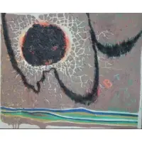 Emory Ladanyi, Thunderous., Mixed Media/Canvas "Thunderous." Signed and dated 65 lower right