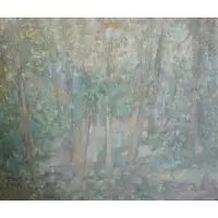 Ed Kramer, Edward Adam Kramer, American- New York, 1866 - 1941, Oil on Canvas Board Landscape