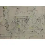 Hans Bellmer, Service Clos., Colored Etching "Service Clos." Pencil signed lower right