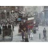Henni De Korte, O/C Crowded Street Scene