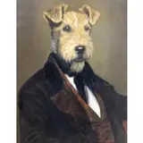 Thierry Poncelet, O/C Portrait of a Terrier