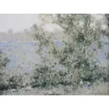Andre Gisson, Impressionist O/C Spring Landscape with Figures