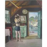 Joseph Newman, O/C of Woman Dressing in Rockport Home