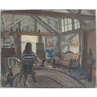 In the Studio by Joseph Newman, sold Oct 2011