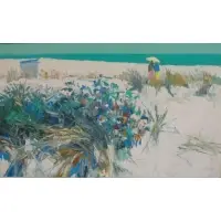 Nicolai Simbari, Nicola Simbari, Italian, 1927 -, 1963 Oil on Canvas Beach Scene
