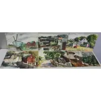 Joseph Newman, Untitled, 6 Watercolors of Rockport