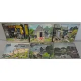 Untitled by Joseph Newman, 6 Oils on Board of Marina and Village Scenes, sold Oct 2011