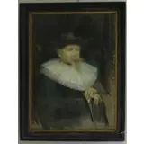 Maurice Fromkes, Paper backed with canvas, 1904 Pastel Portrait of a Man