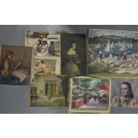 Untitled by Joseph Newman, 8 Loose Oils on Canvas, sold Oct 2011