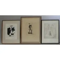 Georges Braque, Untitled, 3 Prints; 2 Signed, 1 Unsigned