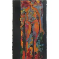 Jacob Landau, Jacob Landau, American, 1917 - 2001, Gouache of Surrealist Nude
