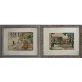 Joseph Newman, Untitled, 1 Signed lower right, other with American Society Watercolor Society label verso