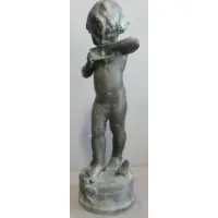 Edward Berge, Frog Baby., 1919 Bronze "Frog Baby." Signed and dated on base