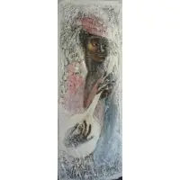 Onnie Millar, The Blues., Encaustic on Board