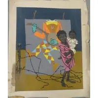 Robert Gwatmey, Non-Fiction., Signed within print lower left